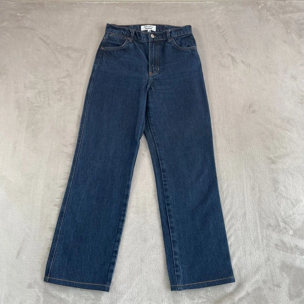Reformation Cowboy High Rise Straight Jeans Women 25 in Rinse Denim‎ Designer